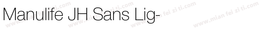Manulife JH Sans Lig字体转换